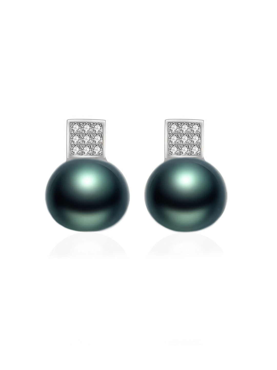 أقراط لؤلؤ المياه المالحة التاهيتية الأنيقة WE00402