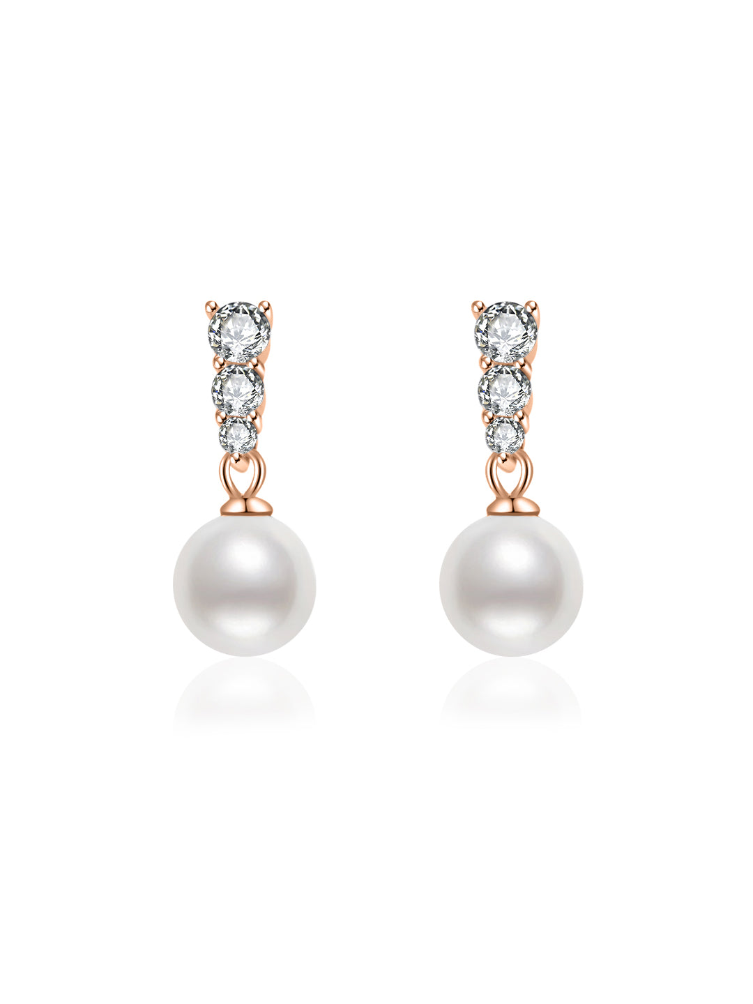 Boucles d'oreilles élégantes en perles d'eau douce WE00442