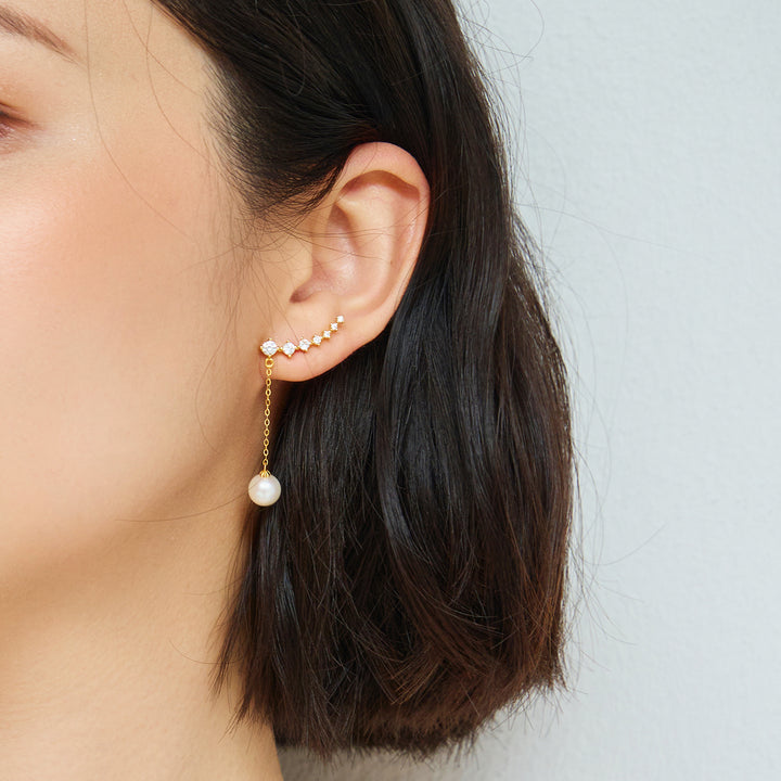 Elegant Freshwater Pearl Earrings WE00445