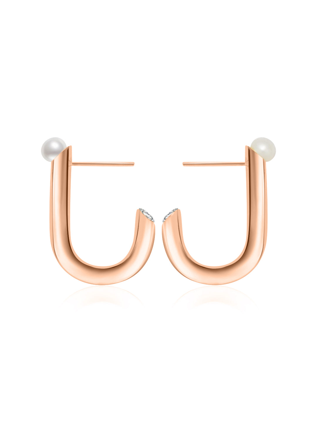 최고급 담수진주 귀걸이 WE00454 | 연결하다