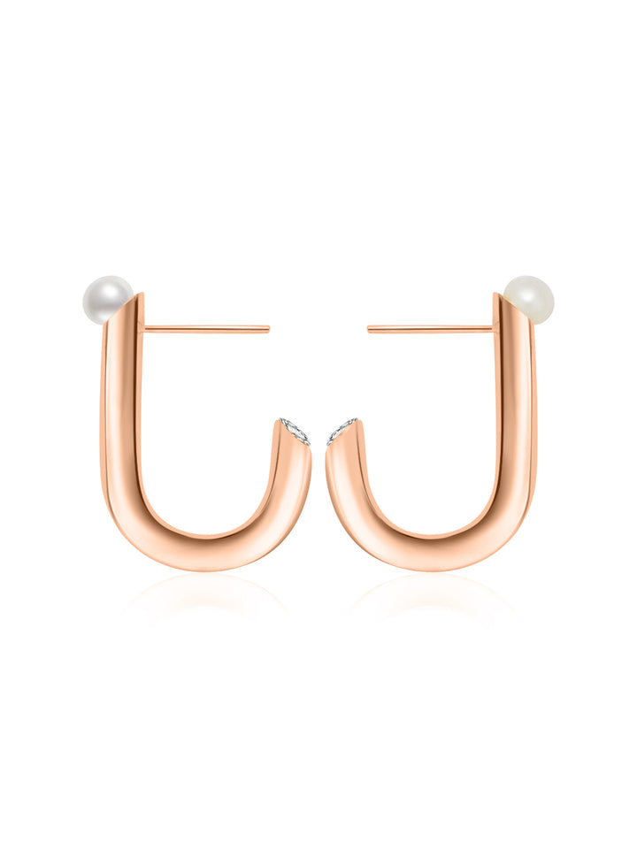 최고급 담수진주 귀걸이 WE00454 | 연결하다