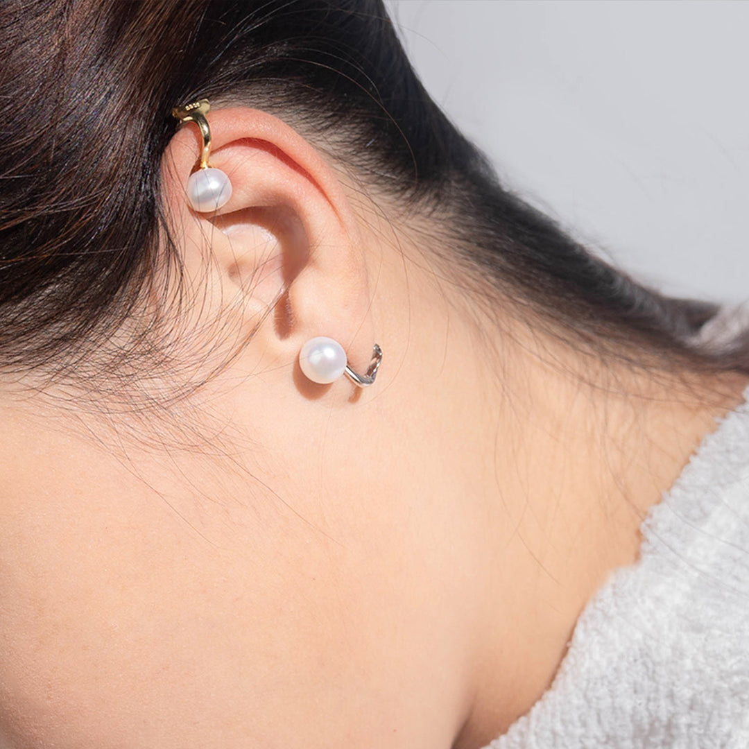 Elegant Freshwater Pearl Clip on Earrings WE00497 - PEARLY LUSTRE