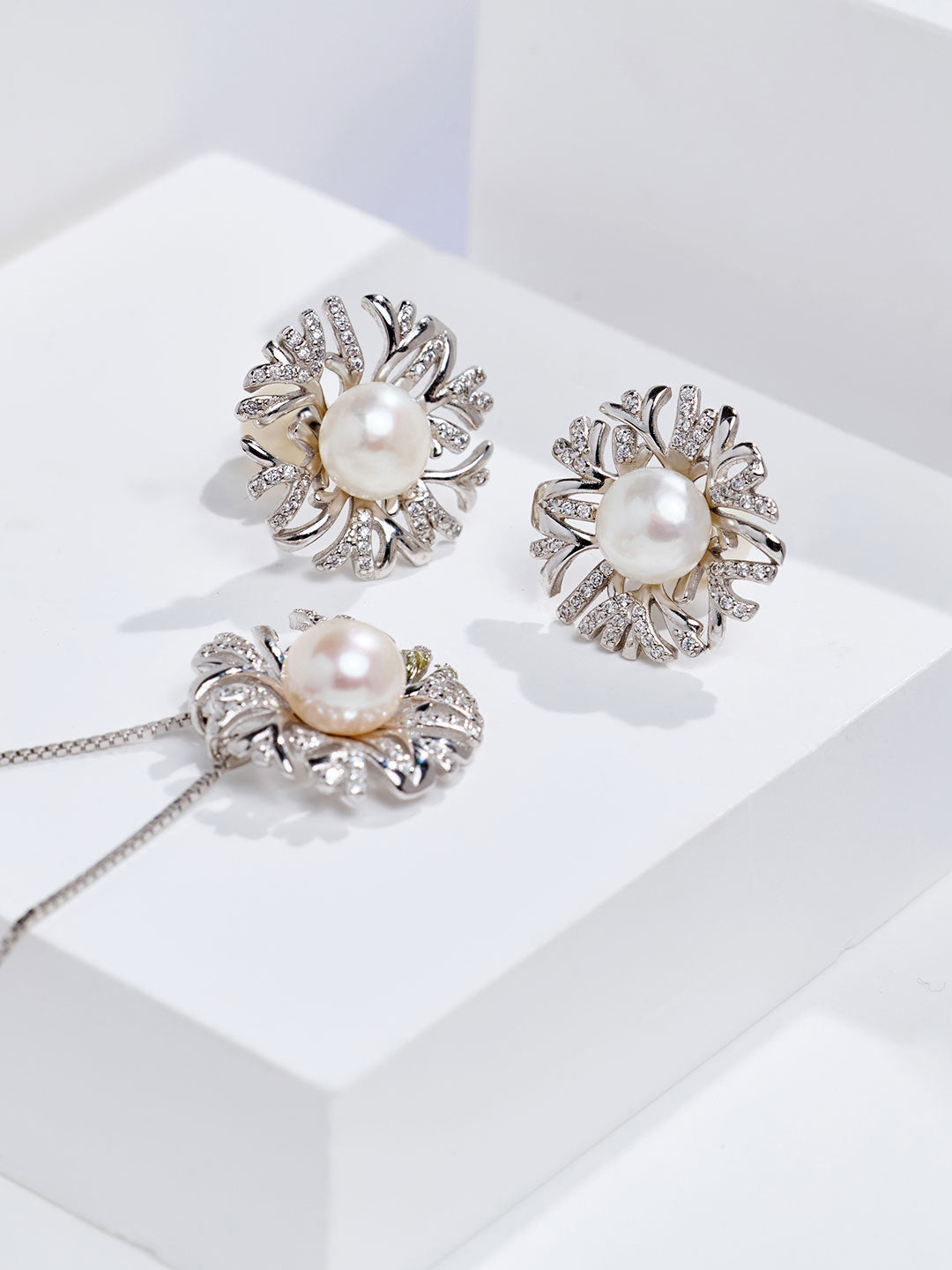 Elegante set di perle d'acqua dolce WS00055 | GIARDINI