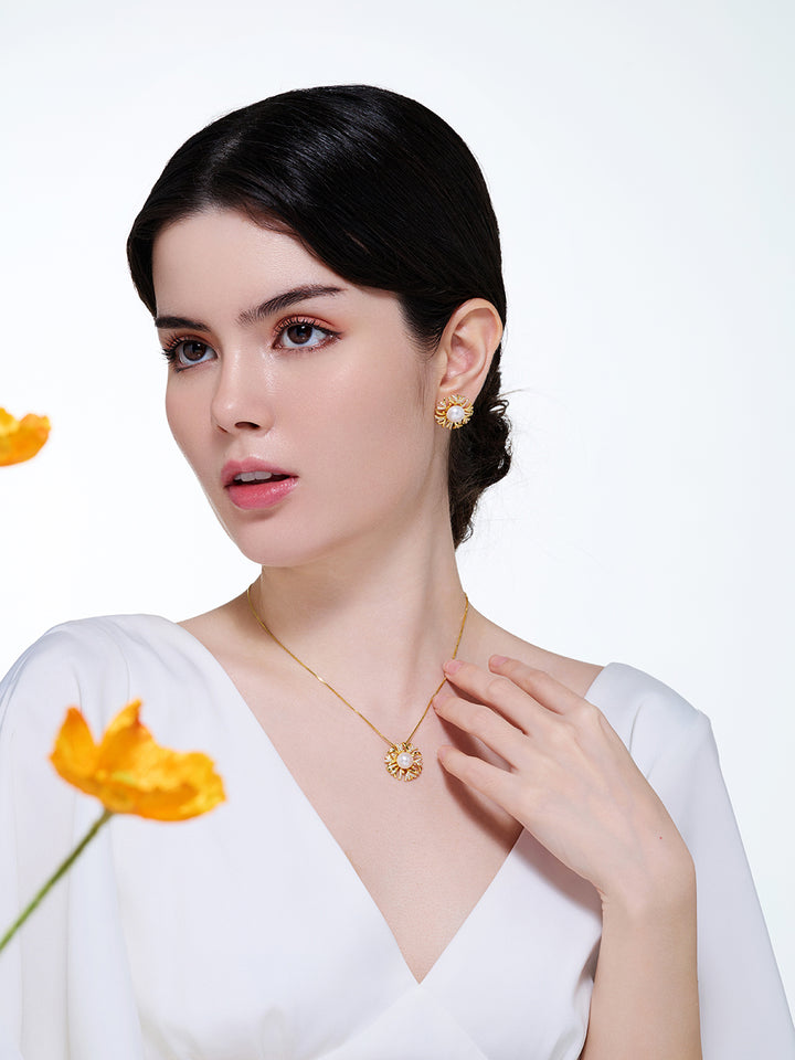 Elegant Freshwater Pearl Set WS00054 | GARDENS