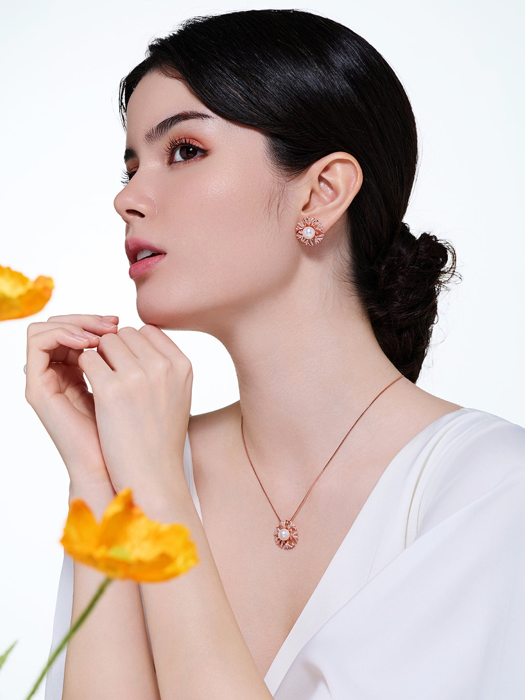 優雅淡水珍珠耳環 WE00507 | GARDENS