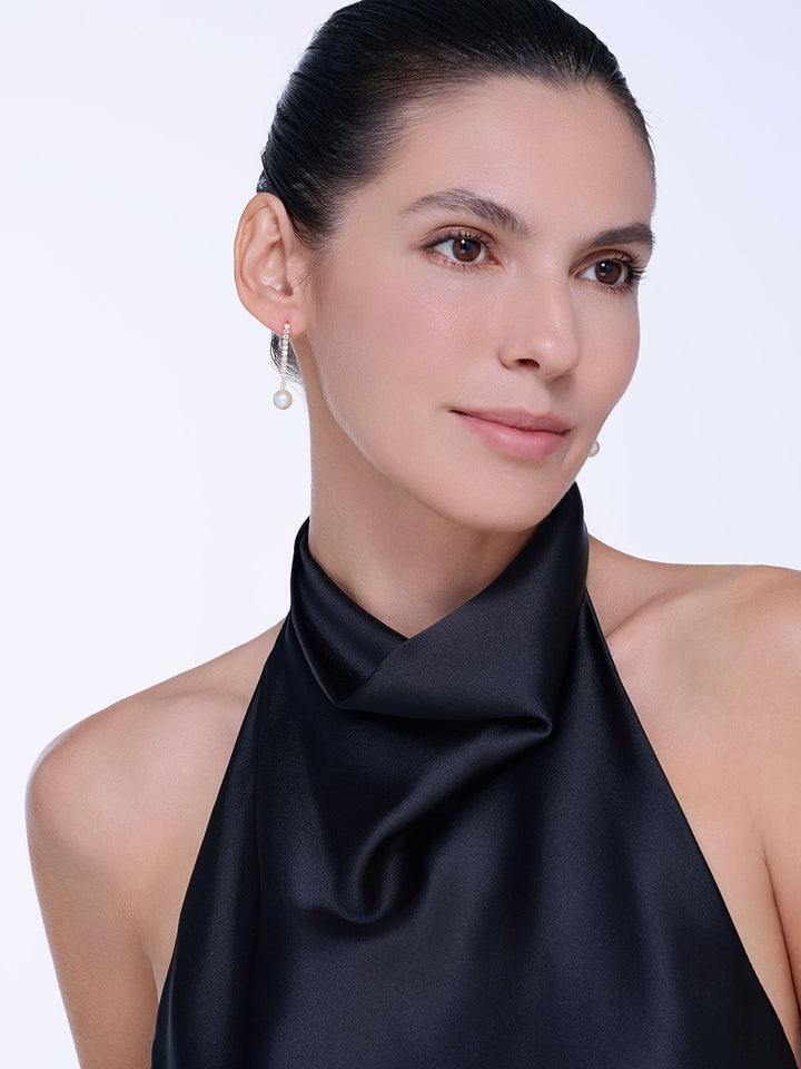 Eleganti orecchini di perle d&