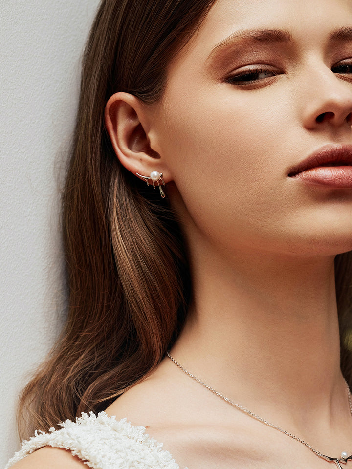 Freshwater Pearl Earrings WE00529 | FLUID