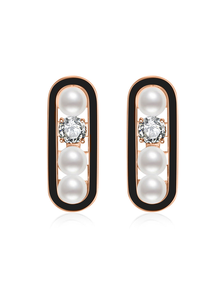 Orecchini di perle d'acqua dolce di grado superiore WE00535 | DECORATIVO