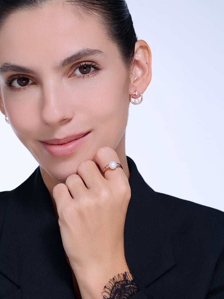 Bague New Yorker en perles d&