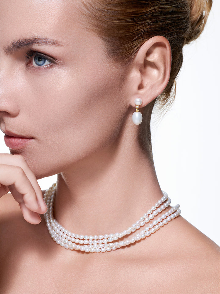 エレガント フレッシュウォーターパール ピアス WE00560 | RHYTHM