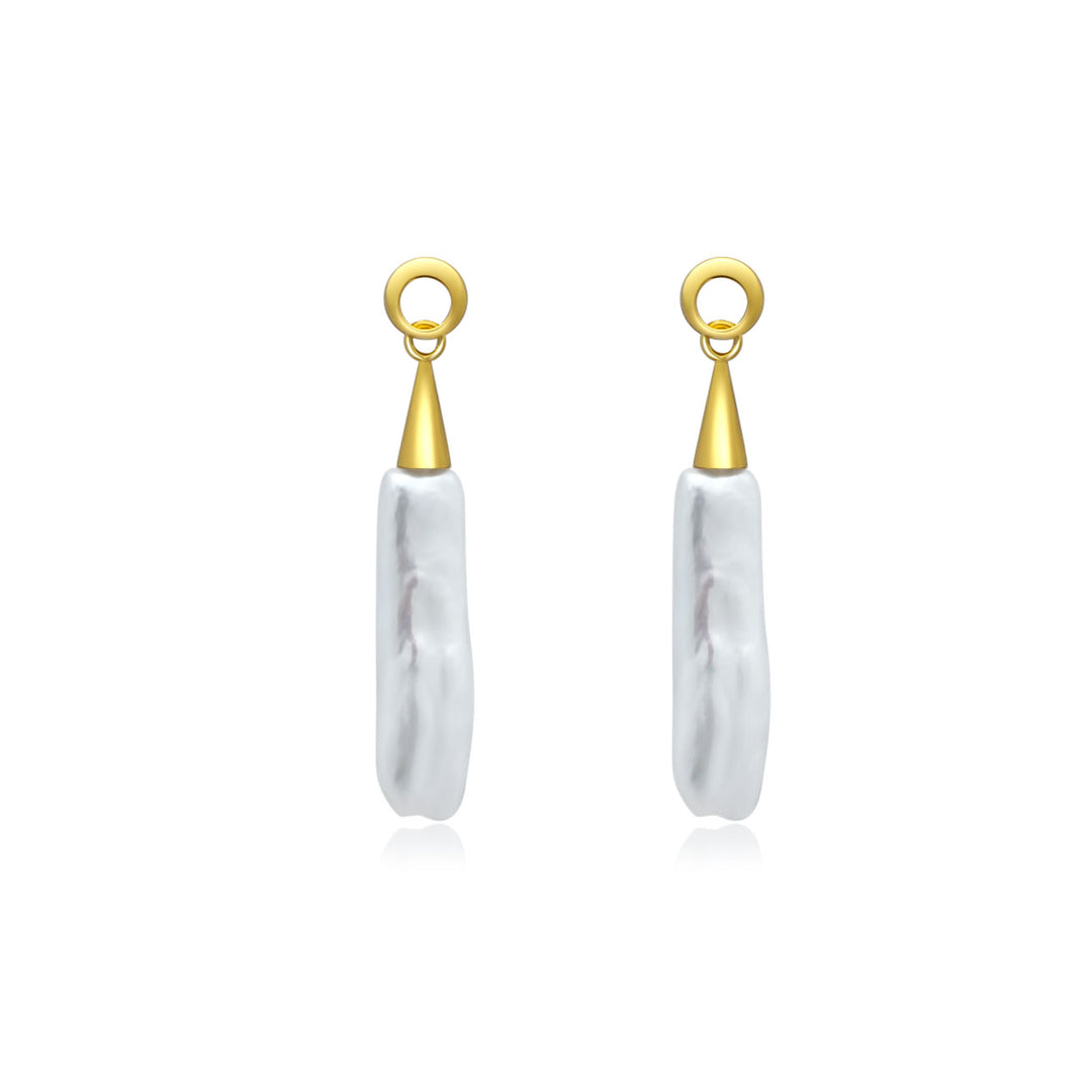 Baroque Freshwater Pearl Earrings WE00579 - PEARLY LUSTRE