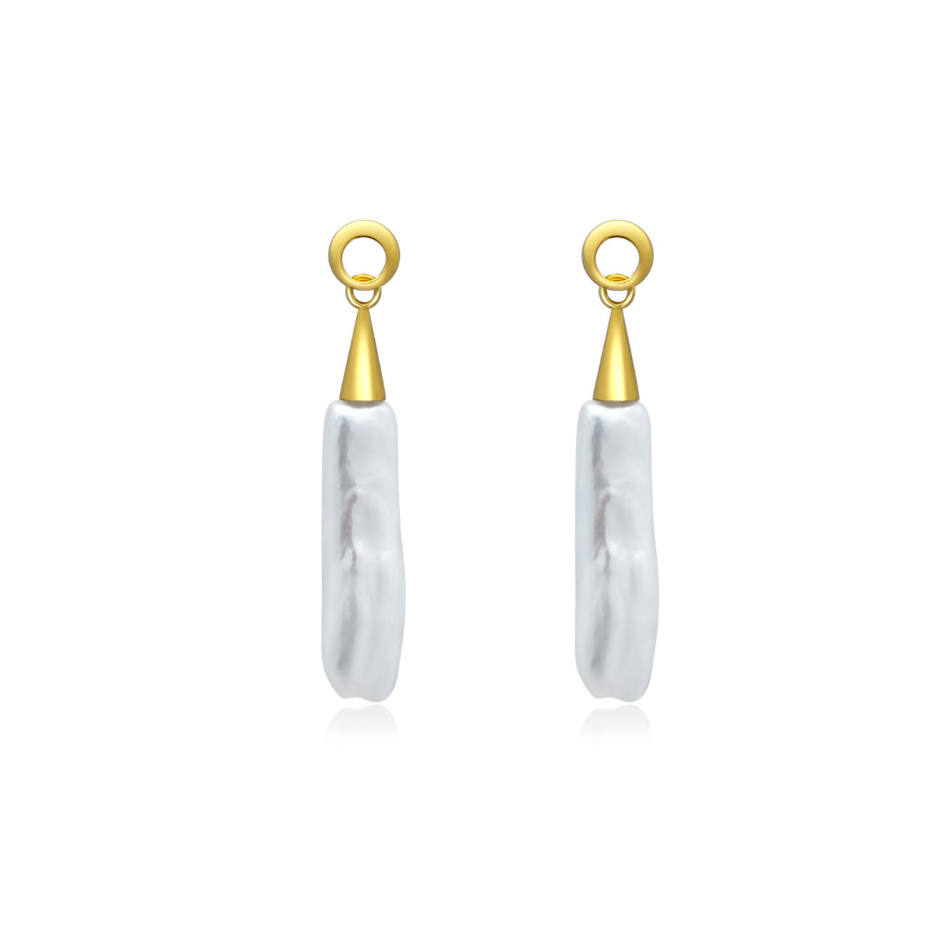 Baroque Freshwater Pearl Earrings WE00579 - PEARLY LUSTRE