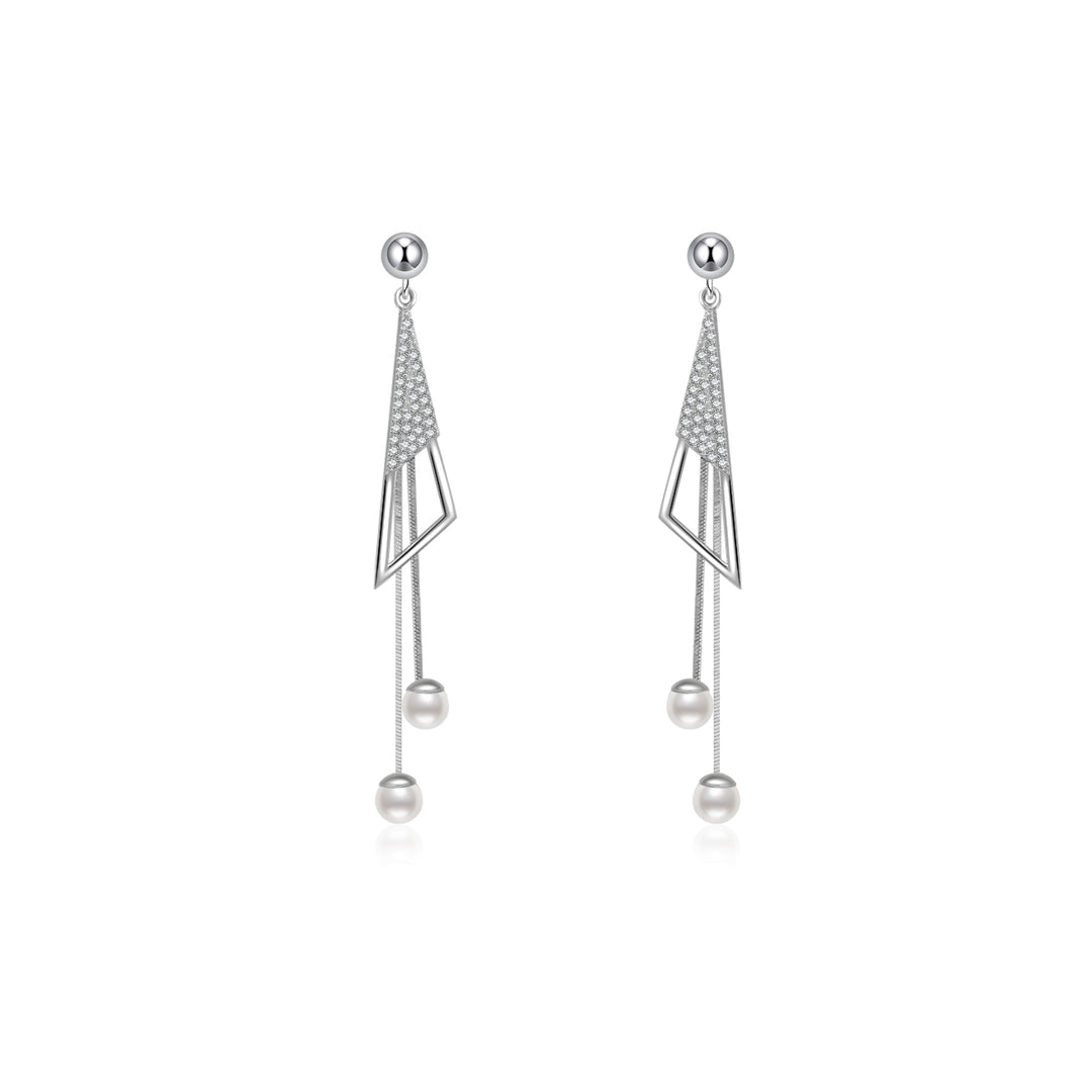Top Grade Freshwater Pearl Earrings WE00582 | Party - PEARLY LUSTRE
