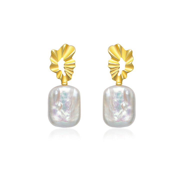 New Yorker Baroque Pearl Earrings WE00583 - PEARLY LUSTRE