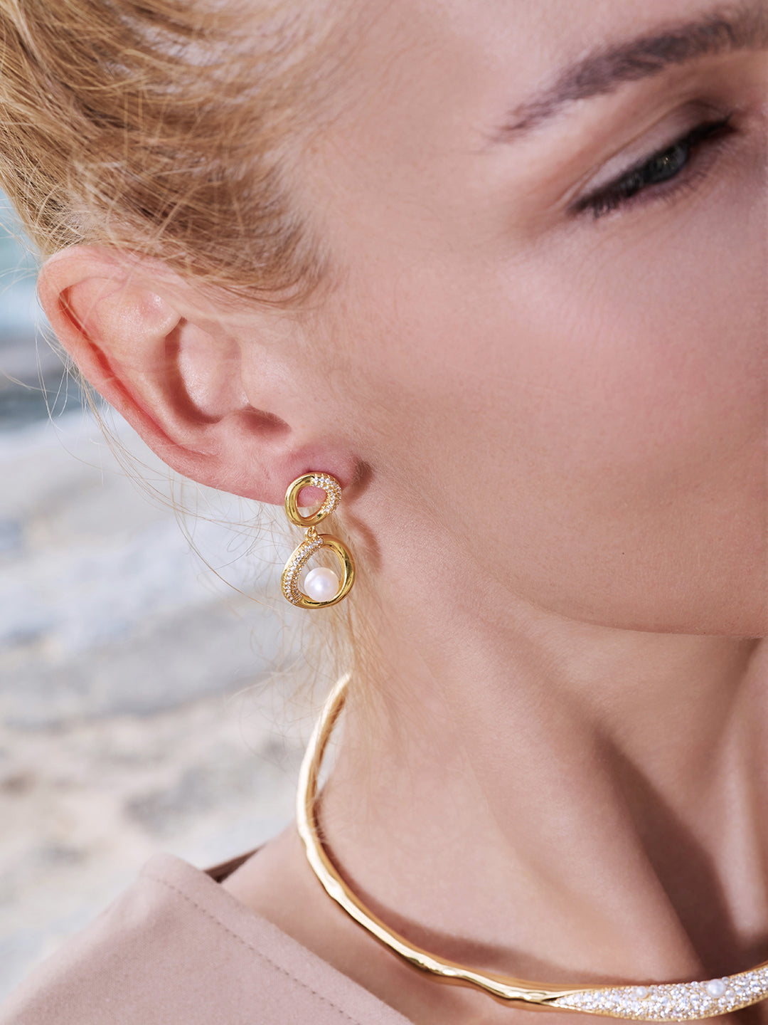 Orecchini con Perle d'Acqua Dolce di Prima Qualità WE00584 | SANDS