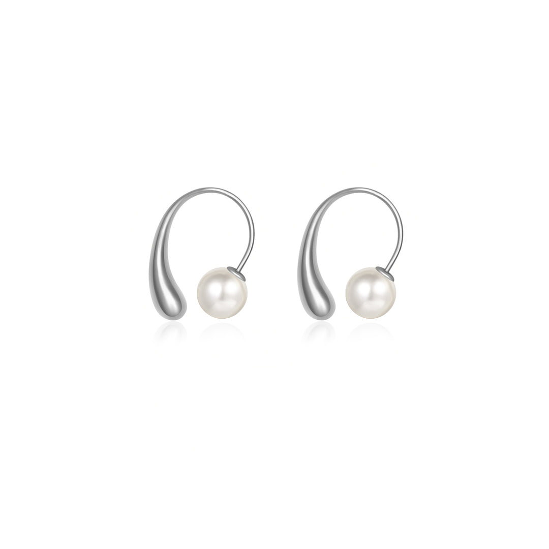 Freshwater Pearl Earrings WE00586 | FLUID - PEARLY LUSTRE