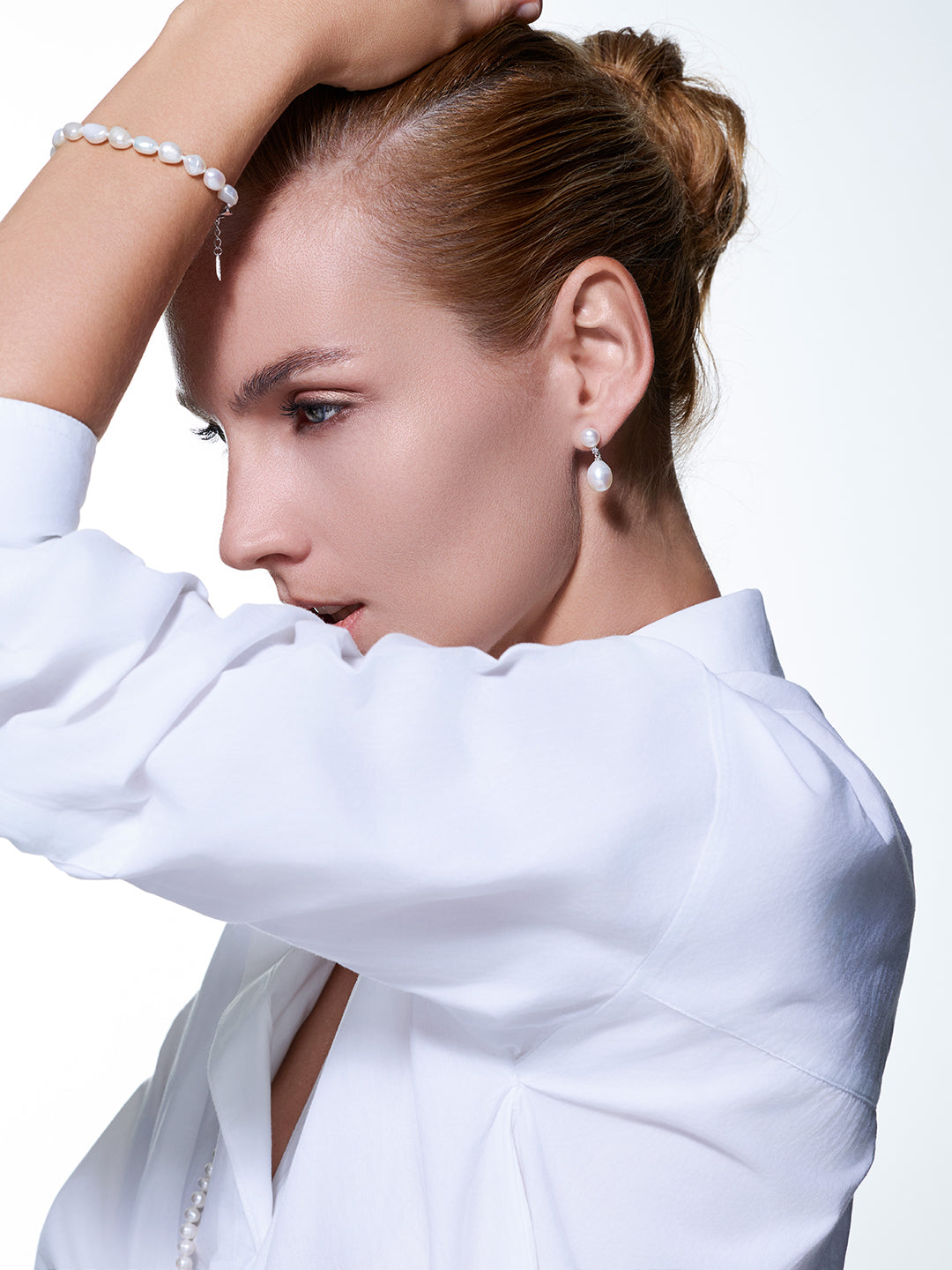 優雅淡水珍珠耳環 WE00596 | RHYTHM