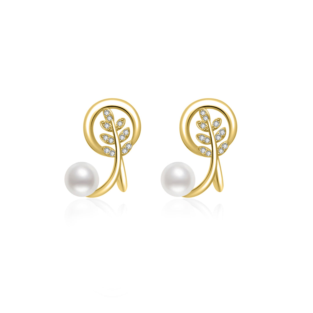 Clip-On Freshwater Pearl Earrings WE00603 - PEARLY LUSTRE