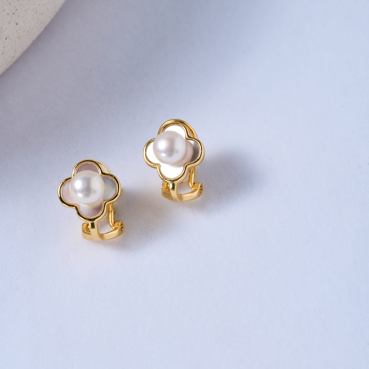 Clip-On Freshwater Pearl Earrings WE00609