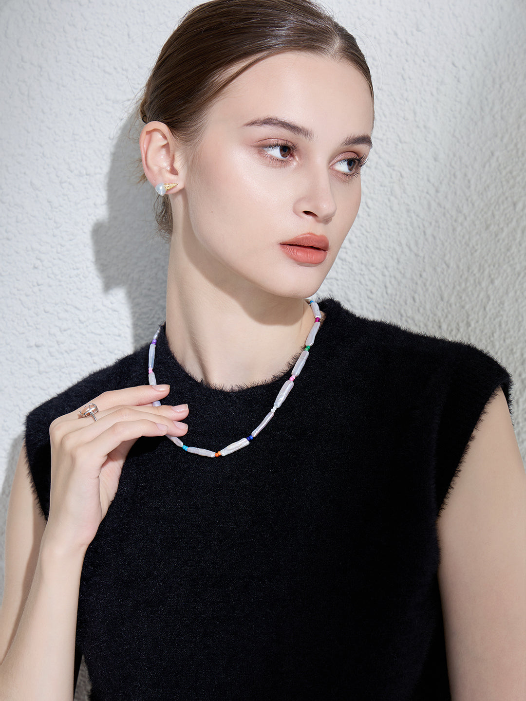 Kalung Mutiara Air Tawar Baroque WN00544 | Selamat Musim Panas