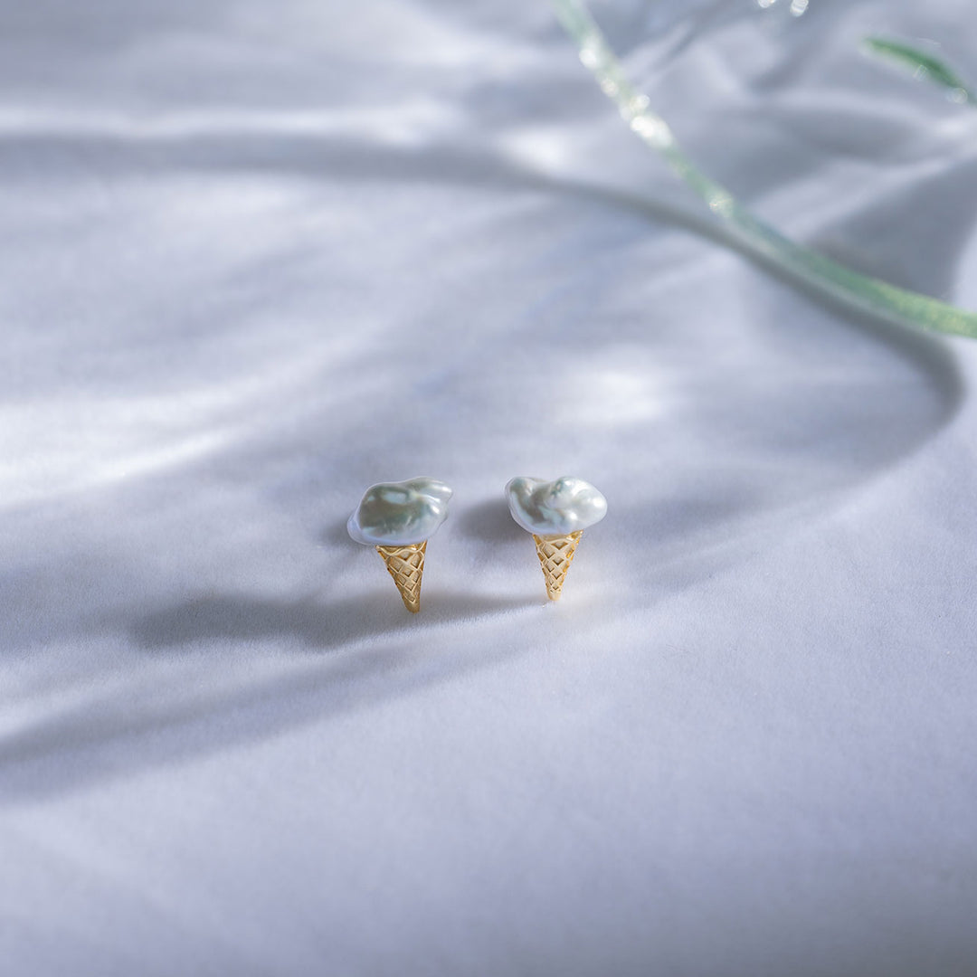 Freshwater Pearl Stud Earrings WE00611 | Stone - PEARLY LUSTRE
