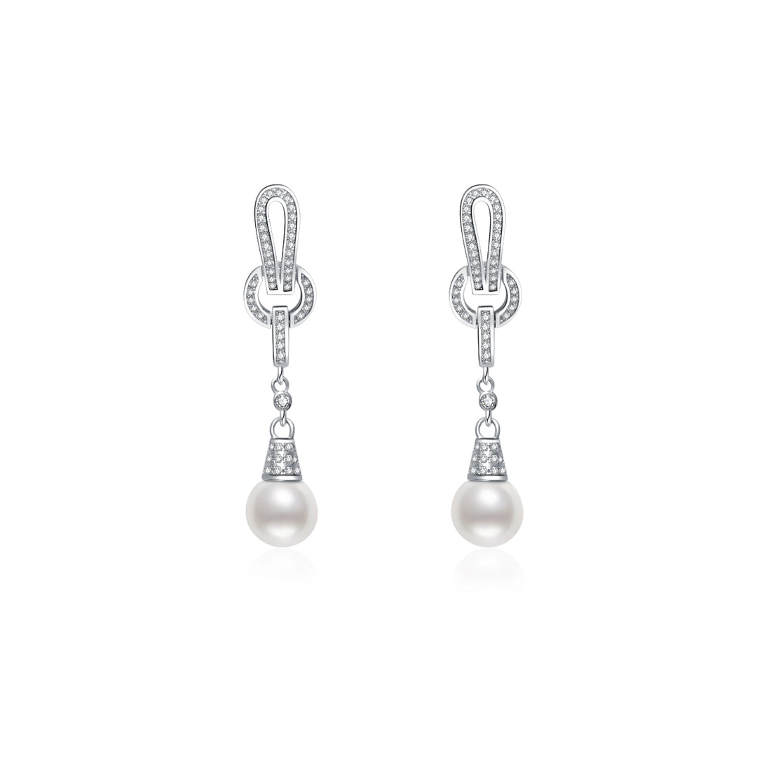 Elegant Freshwater Pearl Earrings WE00613 - PEARLY LUSTRE