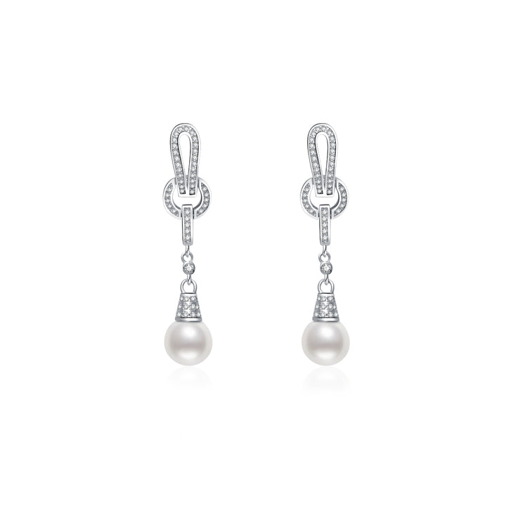 Elegant Freshwater Pearl Earrings WE00613 - PEARLY LUSTRE