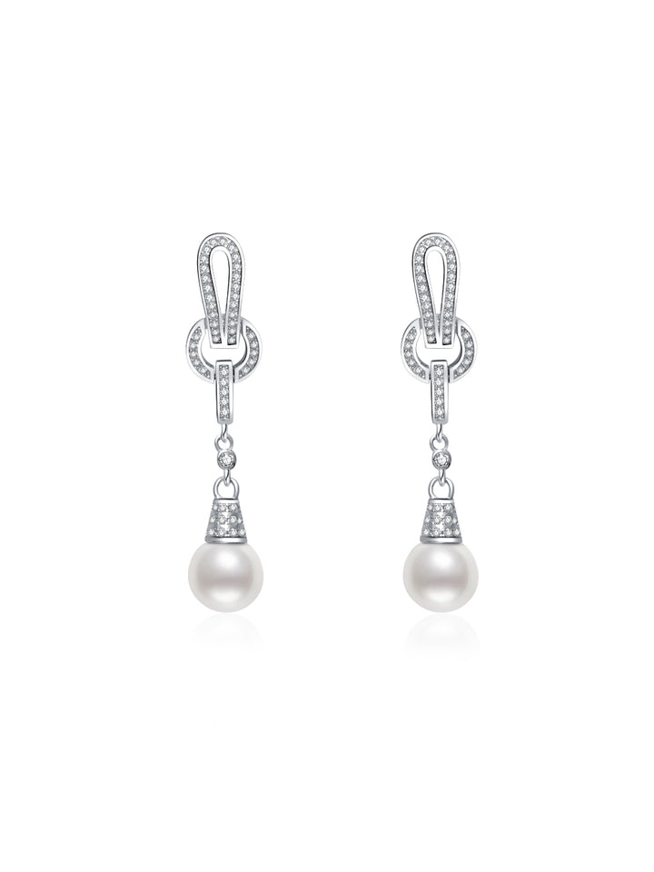 Anting-anting Mutiara Air Tawar yang Elegan WE00613