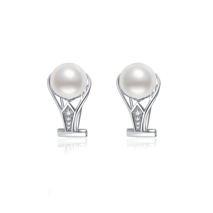 Elegant Freshwater Pearl Earrings WE00614 - PEARLY LUSTRE