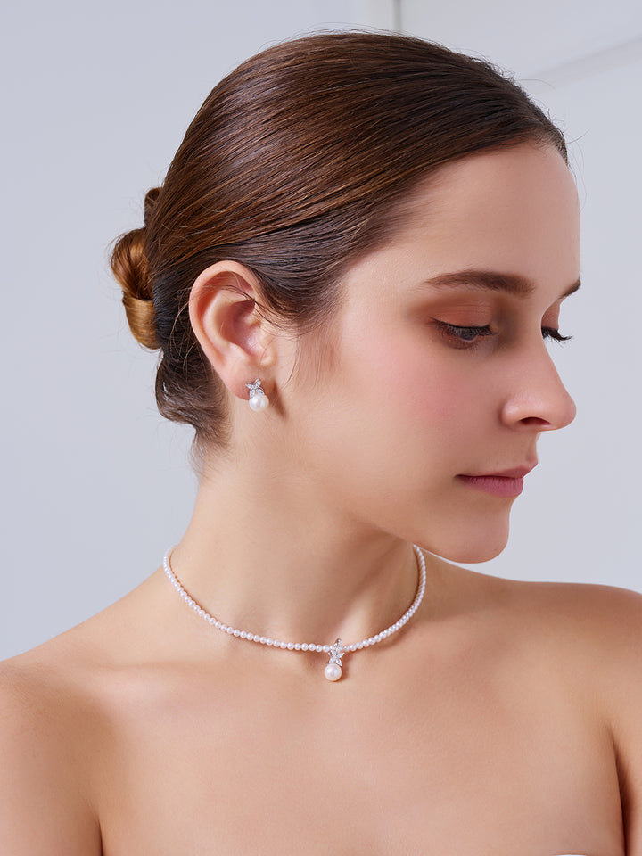 顶级淡水珍珠耳环 WE00619 | EVERLEAF