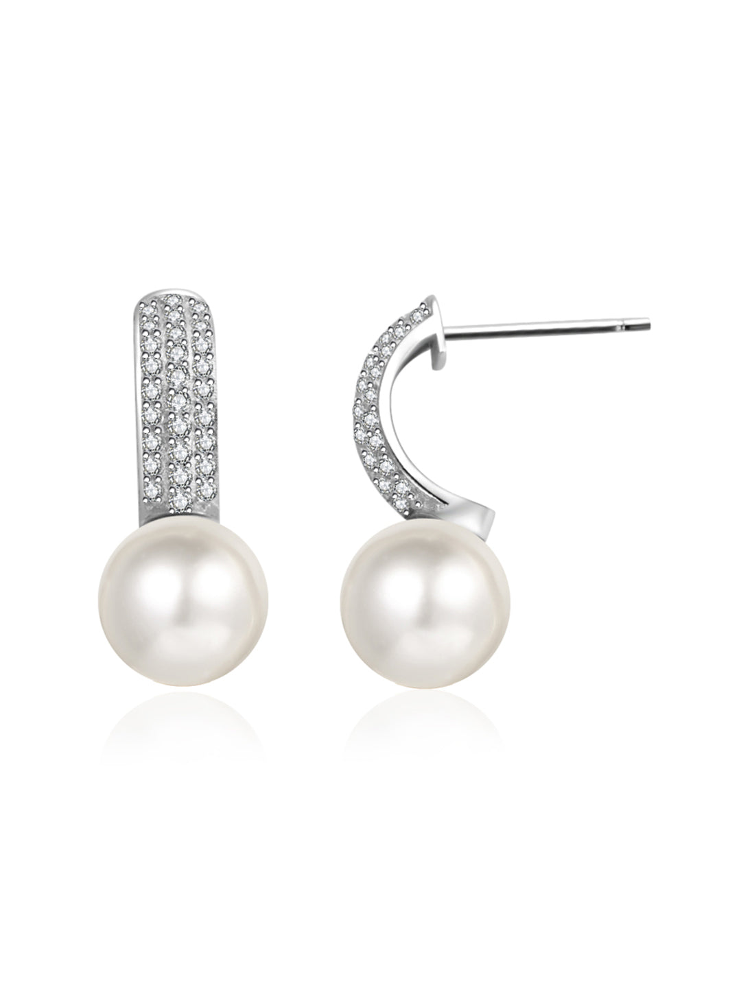 Boucles d'oreilles élégantes en perles d'eau douce WE00622