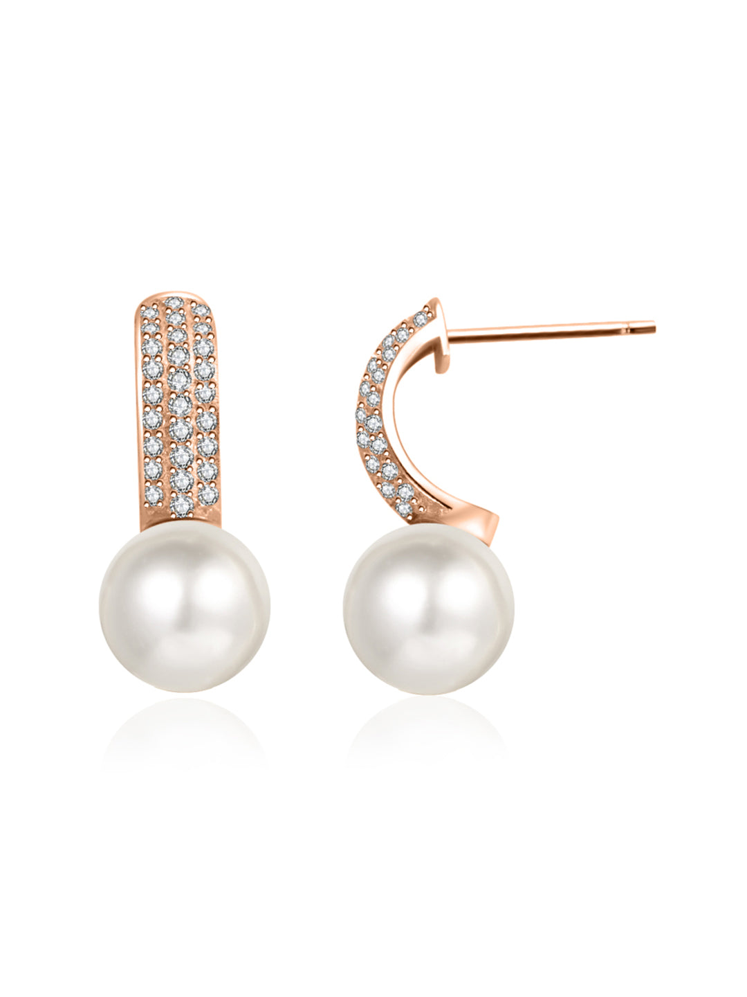 优雅淡水珍珠耳环 WE00623