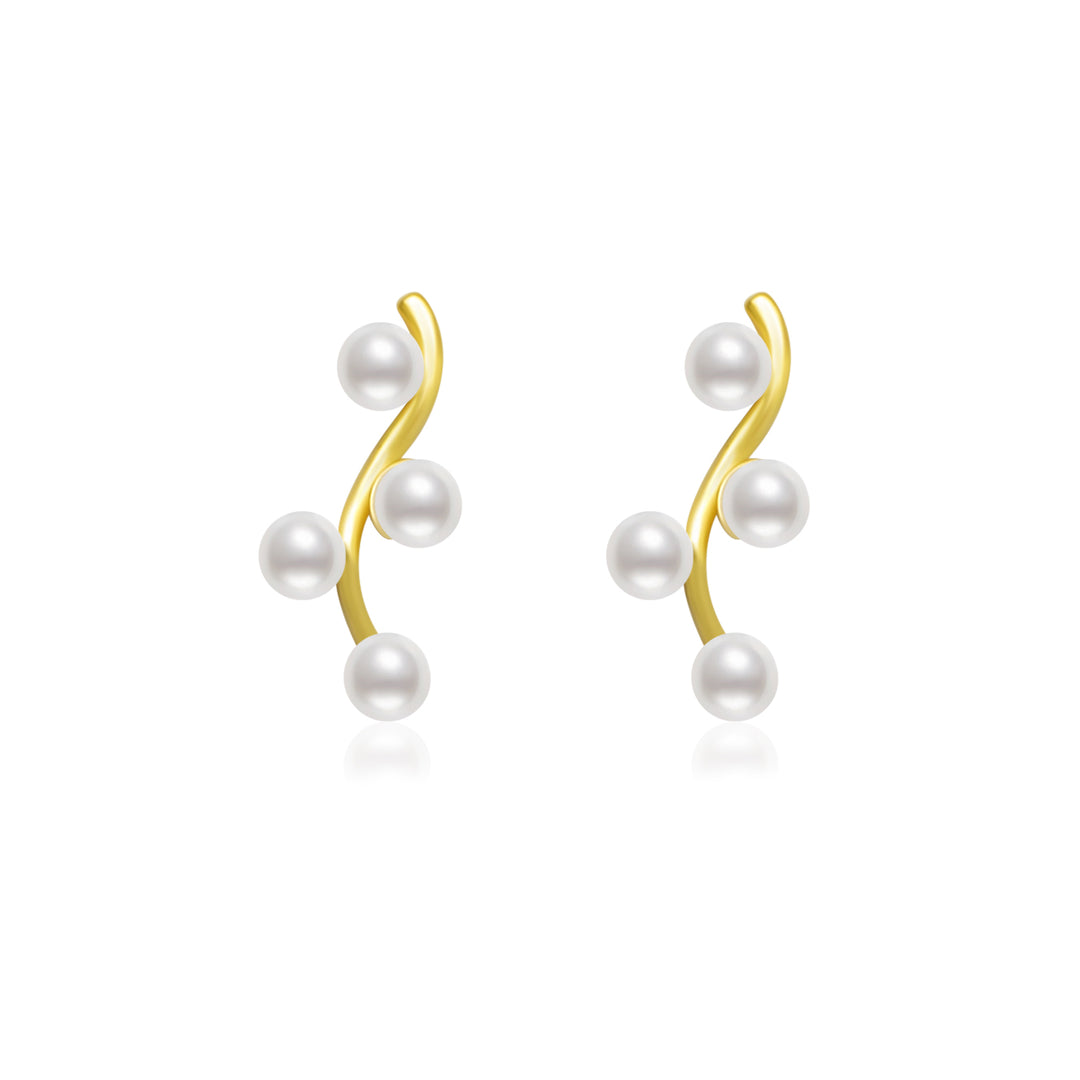 Garden City Freshwater Pearl Earrings WE00640 | New Yorker Collection - PEARLY LUSTRE