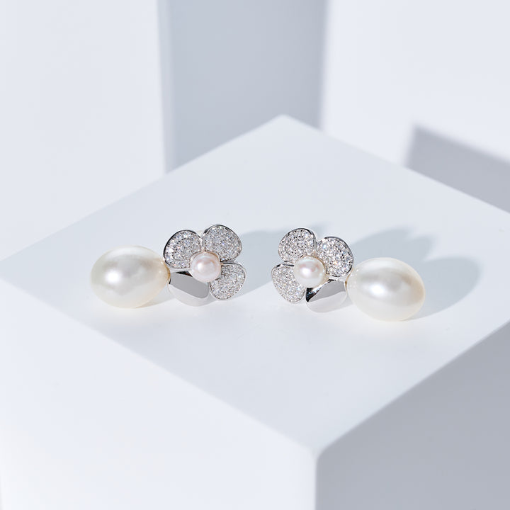 Top Grade Freshwater Pearl Earrings WE00643 | GARDENS