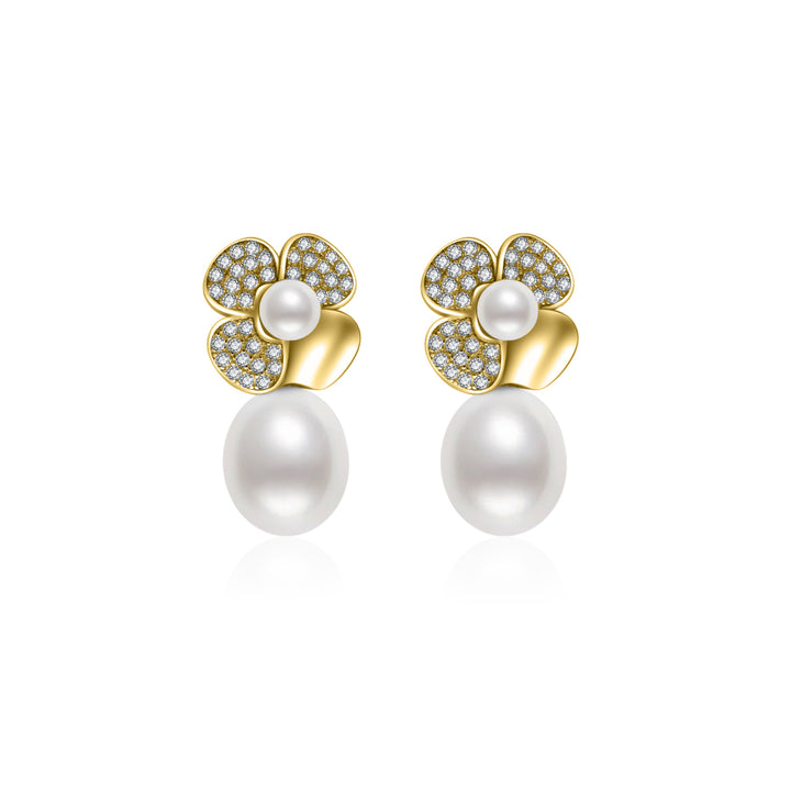 Top Grade Freshwater Pearl Earrings WE00644 | GARDENS - PEARLY LUSTRE