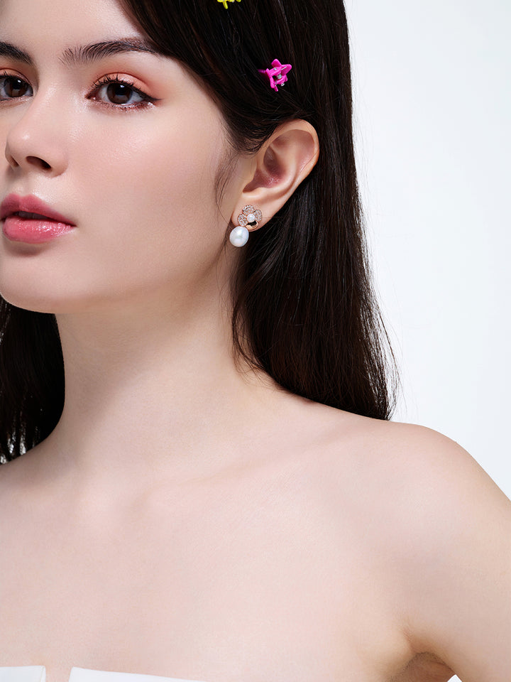 Anting-anting Mutiara Air Tawar Gred Teratas WE00645 | TAMAN