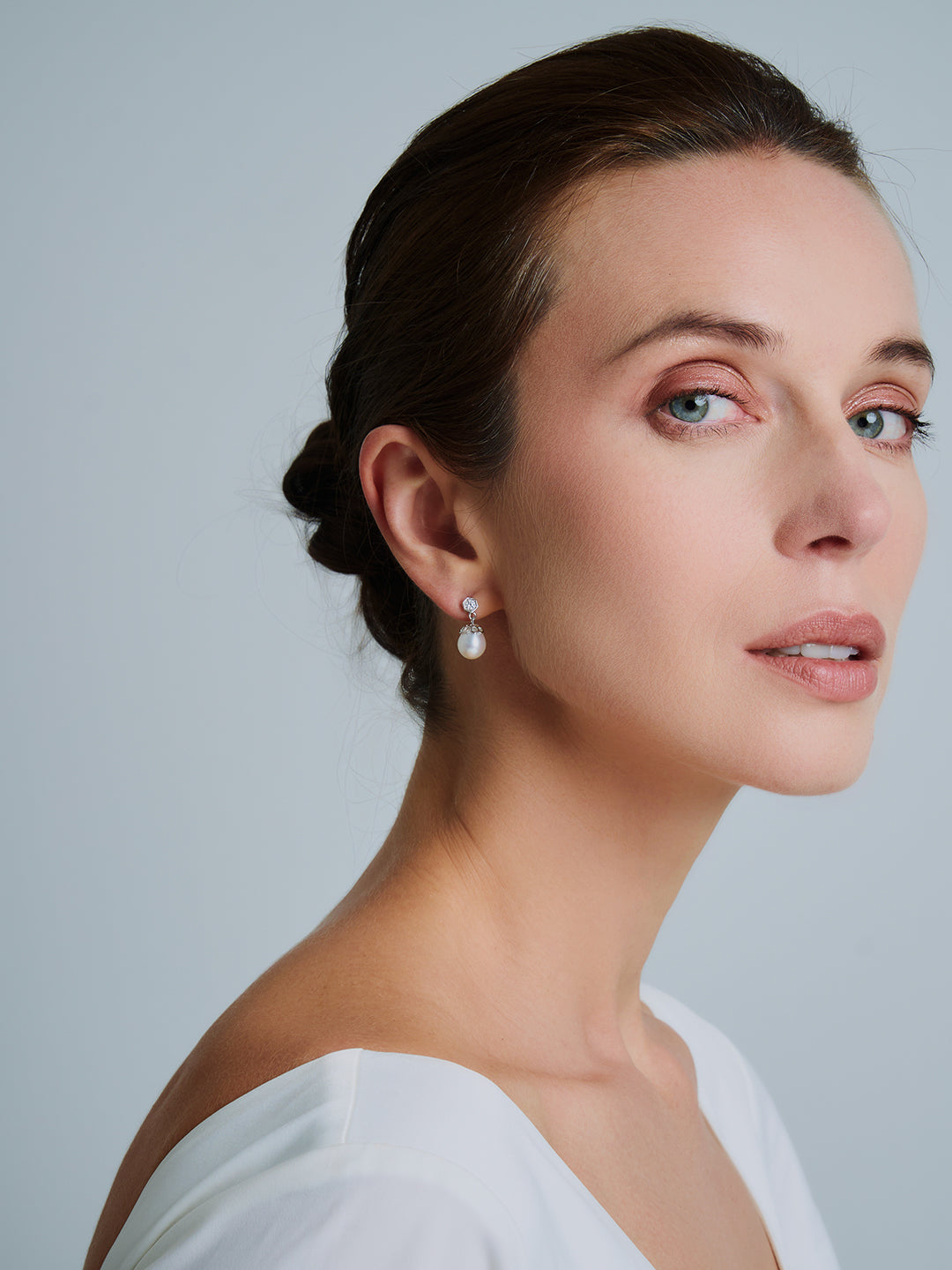 Top Grade Edison Pearl Earrings WE00652 | BEE-LIEVE