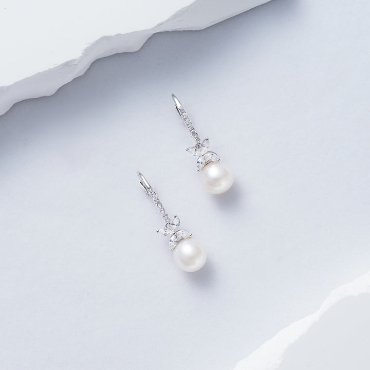 Freshwater Pearl Earrings WE00655 | EVERLEAF - PEARLY LUSTRE