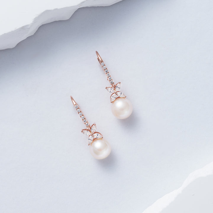 Freshwater Pearl Earrings WE00657 | EVERLEAF - PEARLY LUSTRE