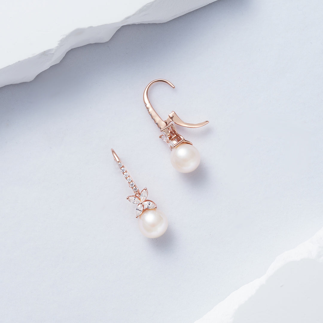 Freshwater Pearl Earrings WE00657 | EVERLEAF - PEARLY LUSTRE