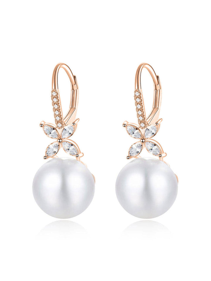 Freshwater Pearl Earrings WE00657 | EVERLEAF