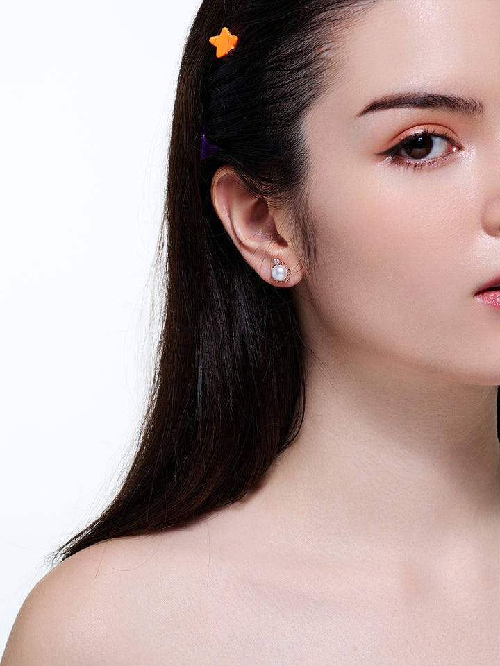 Orecchini in perle d'acqua dolce di alta qualità WE00659 | Collezione ACM