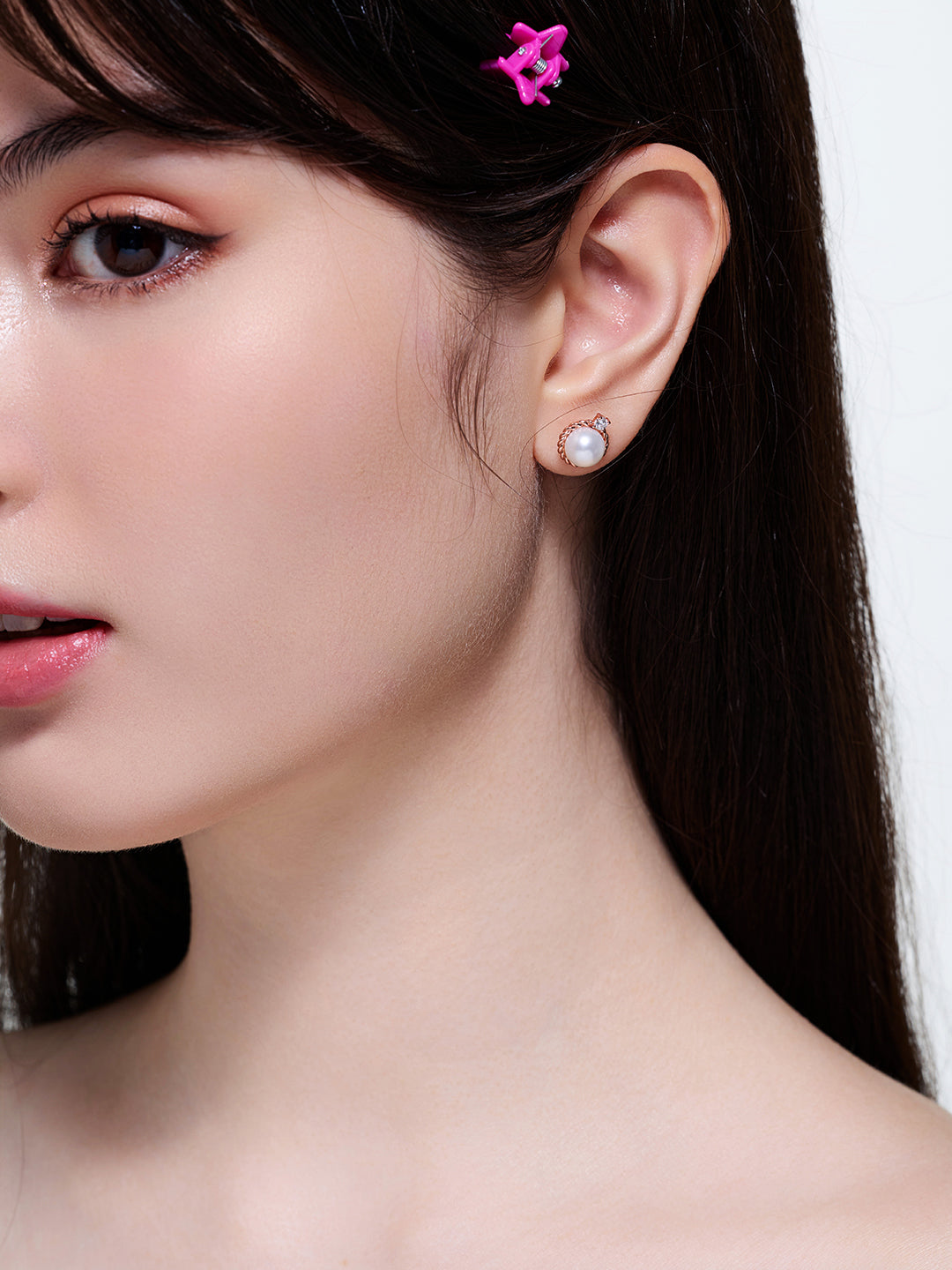Orecchini in perle d'acqua dolce di alta qualità WE00659 | Collezione ACM