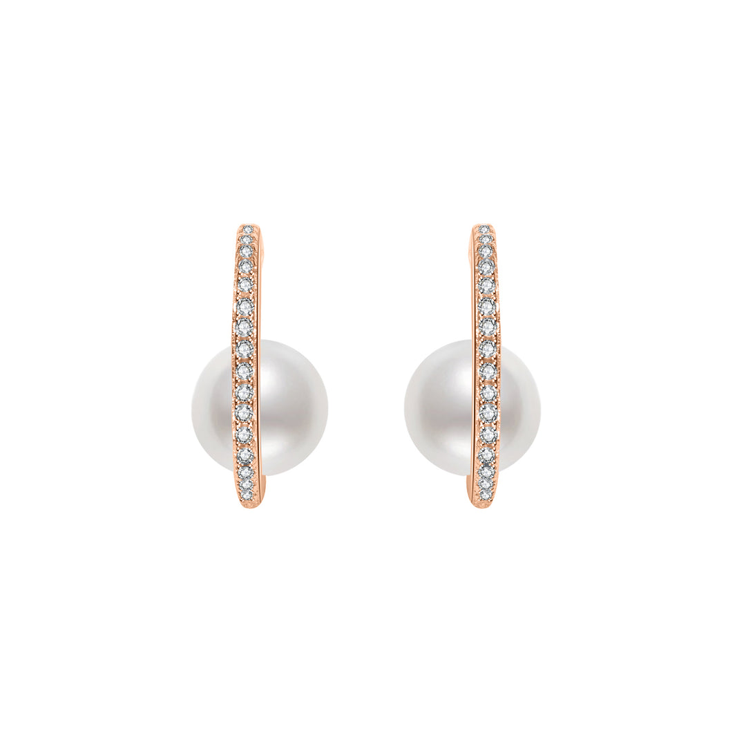Elegant Freshwater Pearl Earrings WE00665 - PEARLY LUSTRE