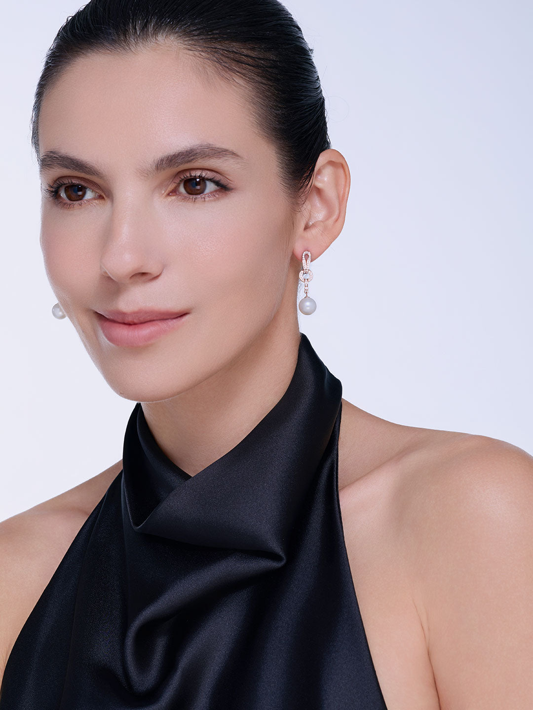 Anting-anting Mutiara Air Tawar yang Elegan WE00669