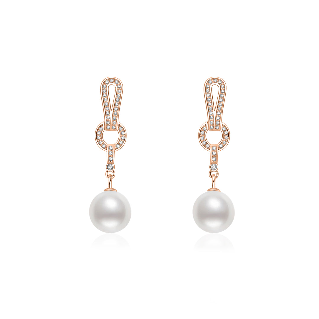 Elegant Freshwater Pearl Earrings WE00669 - PEARLY LUSTRE