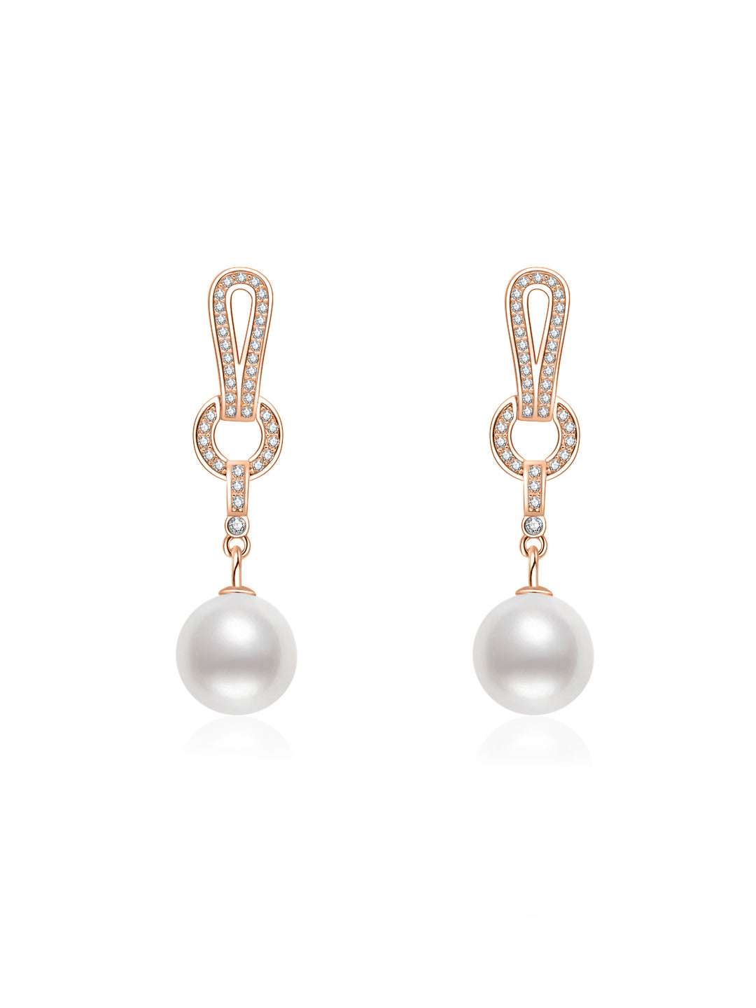 エレガントな淡水パールピアス WE00669