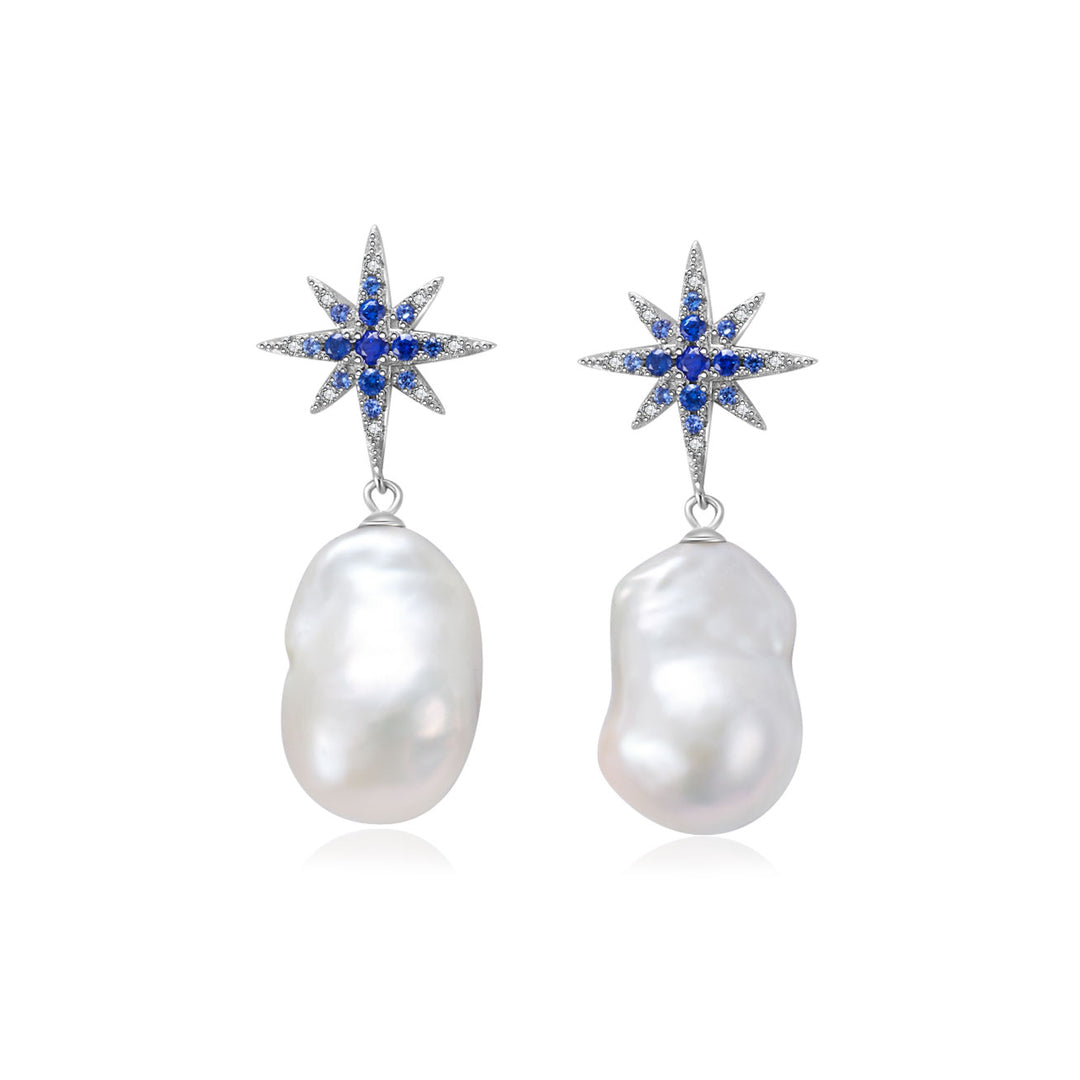 Top Grade Baroque Pearl Earrings WE00675 | CELESTE - PEARLY LUSTRE