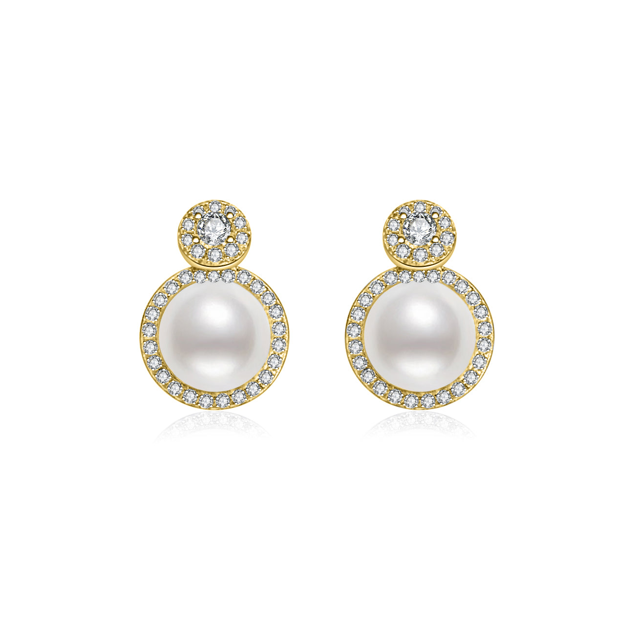 Cheap pearl stud on sale earrings