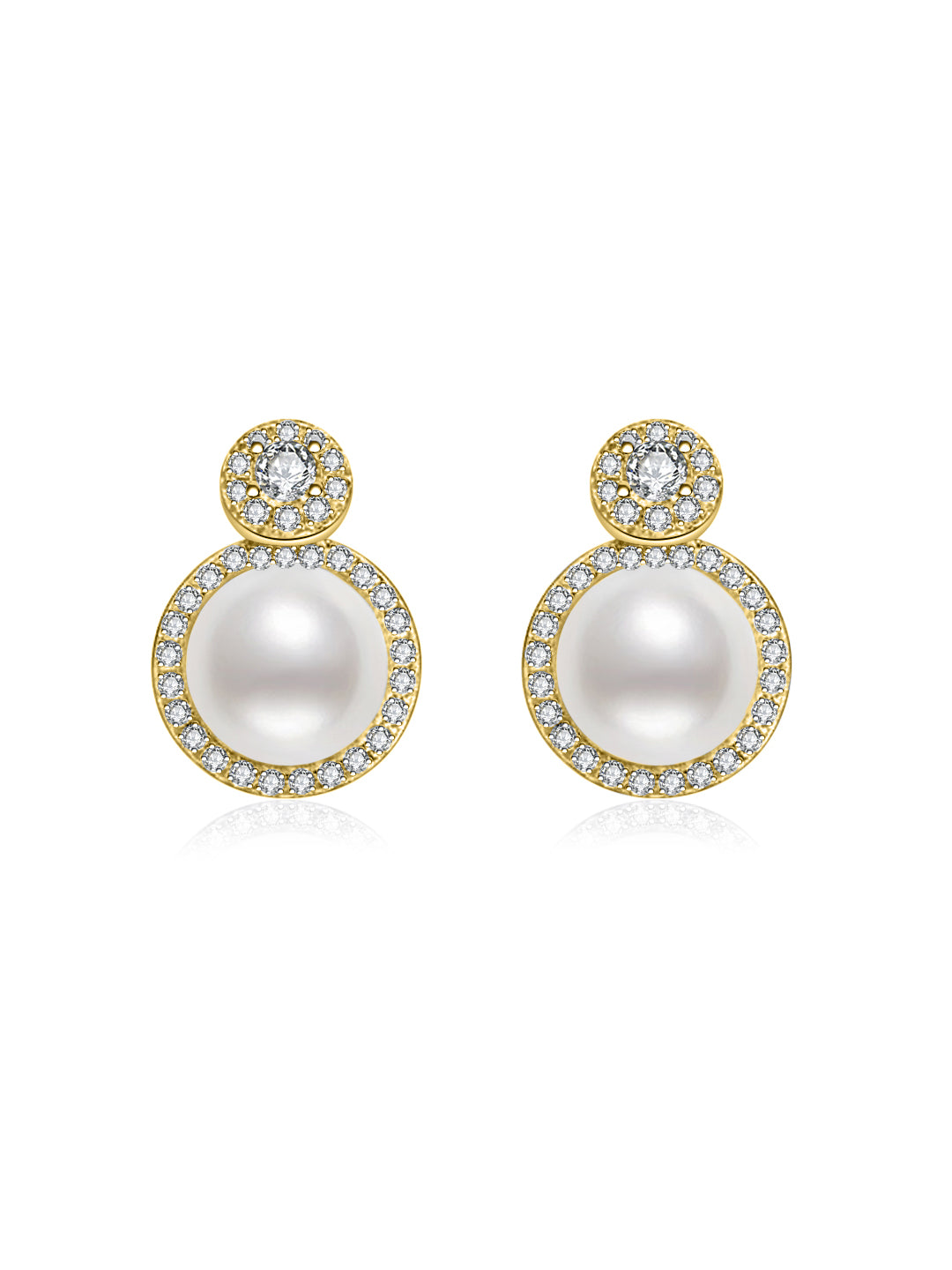 Eleganti orecchini di perle d'acqua dolce WE00679